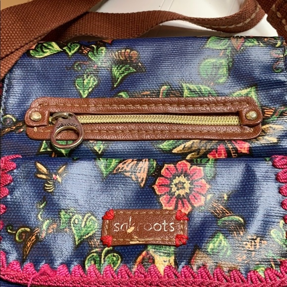 Sakroots Blue Floral Crossbody Bag - Picture 2 of 10